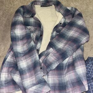 Free Country Plaid Shirt in Blue and Purple